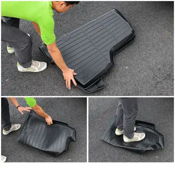 RKAC Gumijas paklāji, auto bagāžnieka paklāji, der Honda CRV CR-V 2017 2018 automašīnas grīdas aizmugures kravas mub boot starplikas auto bagāžnieka organizators mats