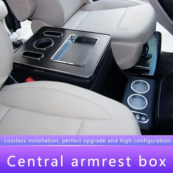 Rmrest Lodziņā Centrālās Kontrole, LED Gaismas Saturu Storage Box Car Styling Piederumi Mercedes-Benz Vito W447 2016 2017 2018