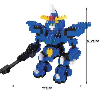 Robots Karavīrs, Celtniecības Bloki, Dimanta Mikro Mazās Daļiņas Mecha Karavīrs Montāža Ķieģeļi Rotaļlietas Rīcības Attēls Modelis Bērniem Rotaļlietas