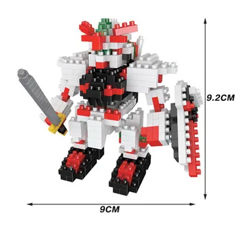 Robots Karavīrs, Celtniecības Bloki, Dimanta Mikro Mazās Daļiņas Mecha Karavīrs Montāža Ķieģeļi Rotaļlietas Rīcības Attēls Modelis Bērniem Rotaļlietas