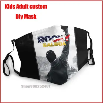 Rocky Balboa Amerikas Karoga DIY sejas maska modes maska, sejas maskas mazgājams atkārtoti sejas maska pieaugušo uxury dizainers sejas maska
