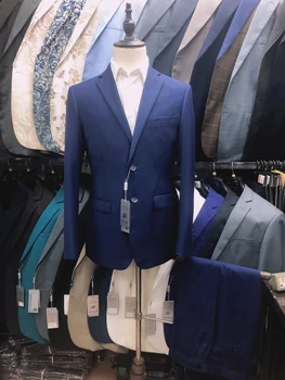 Roettoni Jaunu Vīriešu Uzvalka Žakete+Bikses Slim Fit Kvalitatīvu Kāzu Uzvalku Gadījuma Uzņēmējdarbības Vīriešu Tērpu, Labāko Pārdošanas Rūpnīcas Cenas