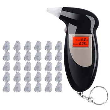 Rokas Apgaismojums Digitālo Alkohola Testeri ar 31pcs Mikrofoni Digitālās Alcohol Breath Tester elpas analizatoru Analizators ar Detektoru