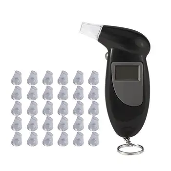 Rokas Apgaismojums Digitālo Alkohola Testeri ar 31pcs Mikrofoni Digitālās Alcohol Breath Tester elpas analizatoru Analizators ar Detektoru