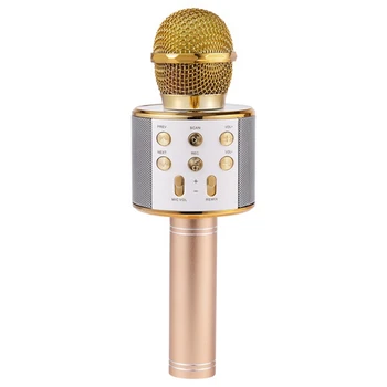 Rokas Bluetooth Bezvadu Karaoke mikrofons Tālruņa Spēlētājs MIC un Skaļruni, Ierakstīt Mūziku KTV mikrofons
