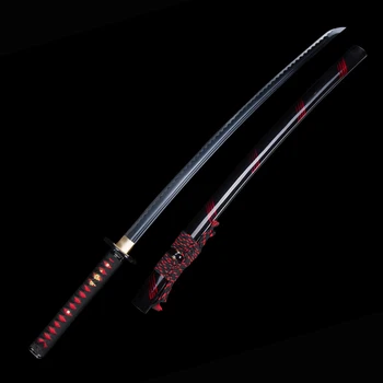 Rokas lējuma japāņu katana zobens real steel ninjato zobenu asu malu