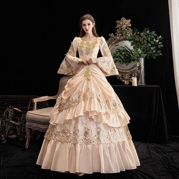 Rokoko, Baroka Marie Antoinette Bumbu Kleitas 18. Gs. Renesanses Vēsturisko Periodu Viktorijas Kleita Kleita Sievietēm