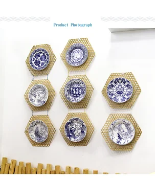 Roku darbs DIY rotājumu Ķīniešu stilā zilā un baltā porcelāna modelis papīra kasete