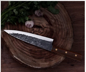 Roku kalti daudzfunkcionāls nazis Asu Santoku Nazis Rietumu stila šefpavāra nazis Augstas cietības šefpavāra nazis virtuves rīki