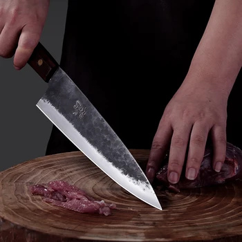 Roku kalti daudzfunkcionāls nazis Asu Santoku Nazis Rietumu stila šefpavāra nazis Augstas cietības šefpavāra nazis virtuves rīki