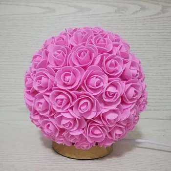 Romantisks Rožu Ziedu LED Galda Lampa, Radošas dāvanas USB Strāvas Nakts Gaisma Mājas Guļamistaba Kāzu Dekorēšana Radošas Dāvanas