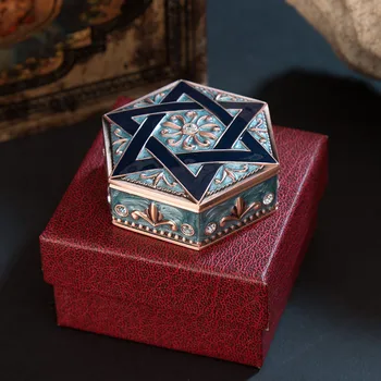 Rotaslietas Kastes Organizators Ebreju Iepakojuma kaste Dāvids Zvaigzne Jewel Gadījumā Iepakošanas