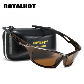 RoyalHot Vīrieši Sievietes Polarizētās Dobi-Out Frame Sporta Vintage, Saulesbrilles, Saules Brilles Retro Brilles Toņos Oculos Vīriešu SPT016