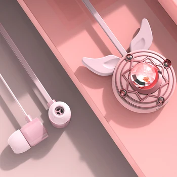 Rozā Bluetooth Austiņas Bezvadu Austiņas meitene brīvroku Auriculares Trušu Austiņas Trokšņu samazināšanas mūzikas earbuds