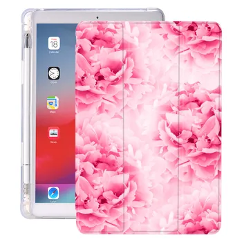 Rožu Modeli Gaisa 4 Silikona Case iPad Pro 2020. Gadam 10.5 Ar Zīmuļa Turētāju 10.2 collu 8. Paaudzes 7. 12.9 Pro 2018 Mini 4 5
