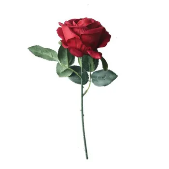 Rožu Mākslīgie Ziedi 9 gab./daudz Zīda Viltus Ziedi, Kāzu Pušķi, Ziedu Rotājumu flores artificiales Mājas Puse Dekori