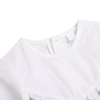 Rudens Bērnu Jaundzimušo Meiteņu Pušķis Dizaina Jumpsuit ar garām Piedurknēm Zīdaiņu Gadījuma Bodysuit Tērpos 0-24M