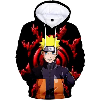 Rudens Ziemas Moderns Anime Hoodies Naruto 3D Iespiesti Kapuci sporta Krekls Vīriešiem/Sievietēm Gadījuma Modes pelēkā vārna Hip Hop Pulovers Unisex