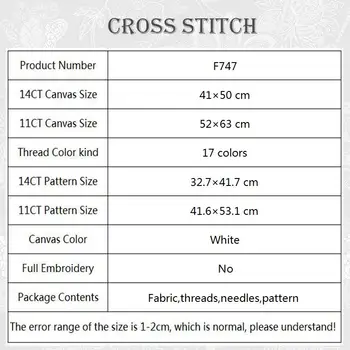Rudenī Bērzi Cross Stitch Komplekti Izdrukāt Audekls DMC Kokvilnas Diegu DIY Handwork Izšūšanas Komplekti, Rokdarbi, Amatniecības