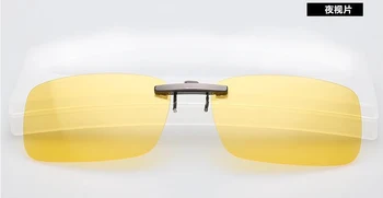 RunBird Spoguļu Polarizētās Saulesbrilles Klipu Braukšanas Klipu Vīriešiem Laka Tuvredzība Klipu par Saules Brilles UV400 Ar Kārbas Gadījumā sg095