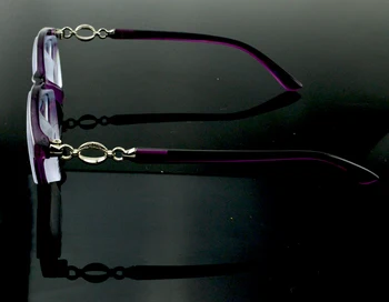 Rāmis Augstu Tuvredzība Myodisc Brilles Violeta Sieviešu Rāmja Materiāls Modelis Tips Tr90 Rāmis vājredzīgiem Atbalsta 17D PD64