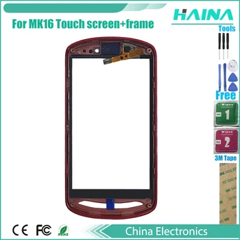 Rāmis + Touch Panelis Sony Ericsson Xperia Pro MK16 MK16a MK16i Touchscreen Digitizer Sensors Priekšējā Stikla ar 3Mtape