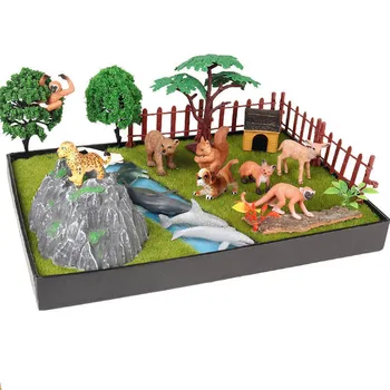 Rīcības & Rotaļlietu Skaitļi Uzstādīt Simulācijas Lauksaimniecības Dzīvnieku Lauksaimnieks Darbinieki Pakārtotās Modeļi Cūku dzīvnieku Statuetes Izglītības Rotaļlieta bērniem, Dāvanu
