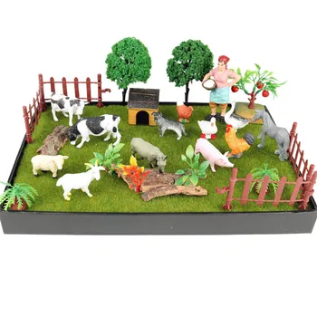 Rīcības & Rotaļlietu Skaitļi Uzstādīt Simulācijas Lauksaimniecības Dzīvnieku Lauksaimnieks Darbinieki Pakārtotās Modeļi Cūku dzīvnieku Statuetes Izglītības Rotaļlieta bērniem, Dāvanu