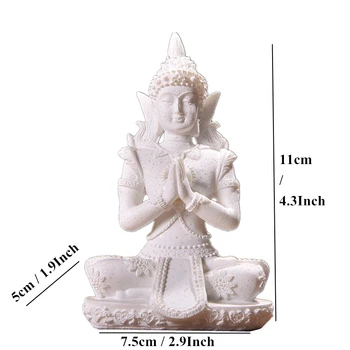 Rīcības Attēls 11 Stils Budas Statuja Dabas Smilšakmens Taizeme Skulptūru Hindu Fengshui Statuetes Meditācija Mājas Dekoru