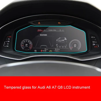 Rūdīta stikla aizsargs Audi A6 A7 Q8 šķidro kristālu instrumentu Paneļa, paneļa ekrāna 2019. gads 2020. gads