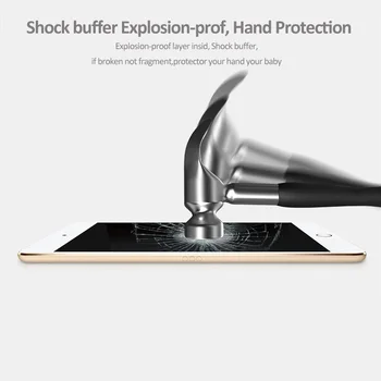 Rūdīta Stikla Ekrāna Aizsargs, lai iPad 10.2 2019. gada 7. Paaudzes iPad 7 10.2 collu A2200 A2198 aizsargstikls Plēves Stikla