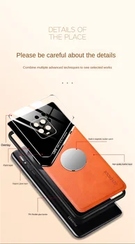 Rūdīta Stikla Gadījumā Xiaomi Redmi Piezīme 9s Gadījumā Magnēts Ādas Tpu Aizmugurējo Vāciņu Redmi 10x 5G 4g k30, Ņemiet vērā, 9 8 Pro, Max Telefonu Gadījumā