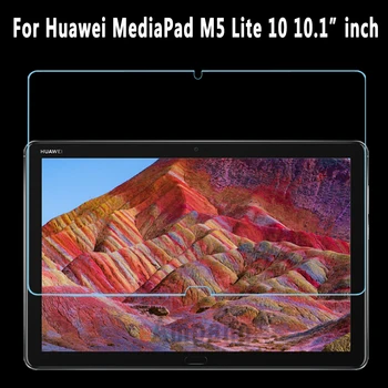 Rūdīta Stikla Huawei MediaPad M5 Lite 10 10.1 BAH2-W09 BAH2-L09 BAH2-W19 Skaidrs, Izturīgs pret Skrāpējumiem Ekrāna Aizsargs