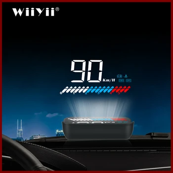 [Rūpnīcas pārdošanas] GPS M7 HUD auto OBD2 head up displejs GPS Ar Blendi HUD Vējstikla Projektoru Elektronisko Spriegums Signalizācijas Sistēma