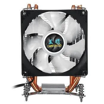 S SKYEE 90mm Ventilatora Dzesēšana ar RGB Gaismas, 4 Heatpipes CPU Cooler Heatsink Radiatoru Intel LGA 775/1150/1151/1155/1156/1366/2011