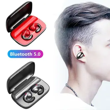 S19 TWS Bezvadu Bluetooth 5.0 Austiņas HiFi Stereo Skaņas Austiņas, Brīvroku Sporta Austiņas un Earbuds Viedtālrunis