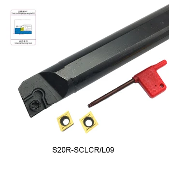 S20R-SCLCR09 S20R-SCLCL09 Iekšējā virpošanas instrumentu turētāja griešanas instrumenti mini CNC virpu Apstrādes Centrs CCMT09T304