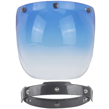 Saderīgs Motociklu Burbulis Sejsegu Motociklu Ķiveres stikla vējstikla par vintage ķivere par stilu, ķivere Aizsardzības sejsegu