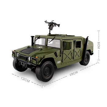 Sakausējuma Lējumiem lielo Mašīnu Taktiskās Transportlīdzekļa 1:18 Militārā Bruņu Auto Modeli ar 5 Durvis Atvēra Hobijs kolekcionējamu Rotaļlietu Bērniem, dāvanu