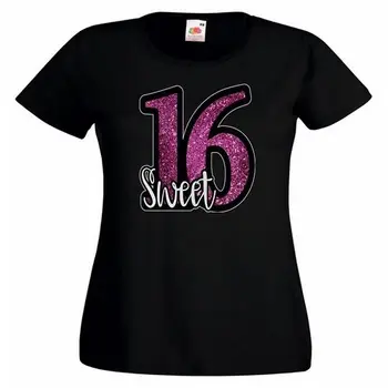 Saldie Sešpadsmit Mirdzēt iespiesti spēkā Dāmas IESPIESTAS T-KREKLS Teksta 16 Foršs Gadījuma lepnums t krekls vīriešu Unisex Jaunu Modes tshirt