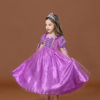 Saldēti 2 Bērnu Meitenes Rapunzel Sofia Princess Tērpu Halloween Cosplay Party Apģērbu Lomu spēles Bērniem Iedomātā Kleitas Meitene Y2874