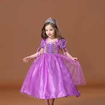 Saldēti 2 Bērnu Meitenes Rapunzel Sofia Princess Tērpu Halloween Cosplay Party Apģērbu Lomu spēles Bērniem Iedomātā Kleitas Meitene Y2874