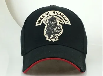 SAMCRO Beisbola cepure SOA Dēli Anarhiju Galvaskausa Izšuvumi Gadījuma Snapback Cepure Modes Augstas Kvalitātes Sacīkšu Motociklu Sporta cepure