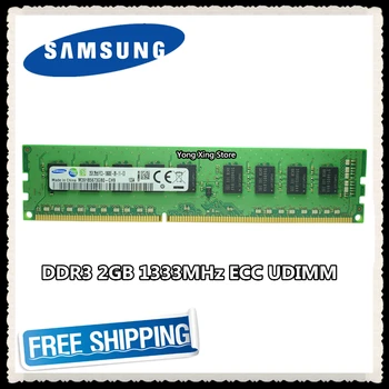 Samsung DDR3 2GB serveri, darbstacijas atmiņas 1333MHz Tīra ECC UDIMM 2RX8 PC3-10600E RAM 10600 Unbuffered