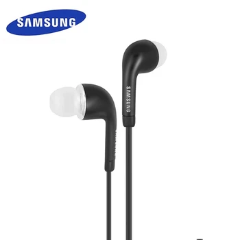 SAMSUNG EHS64 Black Austiņas, 3,5 mm austiņu ar Mikrofonu Vadu Austiņas Samsung Galaxy S8 Atbalstu Oficiālais Testu Oriģināls