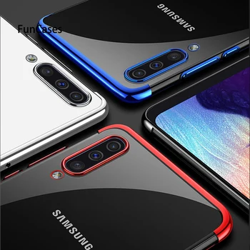 Samsung Galaxy A70 A50 A40 S A30 A20 A10 M20 M30 M10 Mīksto Skaidrs Vāks S10E S10 Plus A6 J4 J6 A750 A9 TPU Telefonu Gadījumā