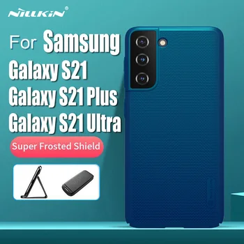 Samsung Galaxy S21 S21+ Plus Gadījumā NILLKIN Matēta Vairogs seguma Samsung Galaxy S21 Ultra 5G Telefonu Gadījumos