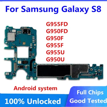 Samsung Galaxy S8 Mātesplati, G955FD G950FD G950F G955F G955U G950U 64gb Oriģināls atbloķēt Galaxy S8 Loģika Valdes S8