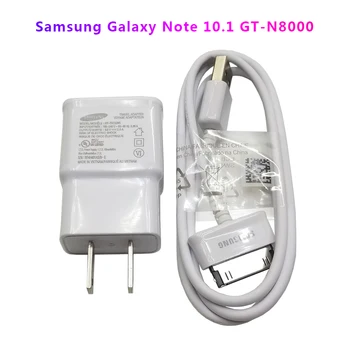 Samsung GT-N8020 Planšetdatora Oriģinālo Datu Kabeli, Lādētāju Galaxy N8010 N5100 N5110 P7510 P7310 P6200 P1000 P3100 Uzlādes Kabelis