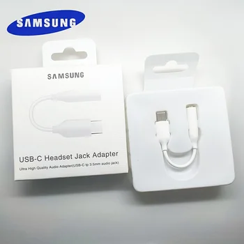 Samsung oriģināls C Tipa 3.5 Jack Austiņu Kabeli USB C līdz 3,5 mm AUX austiņu Adapteris Priekš SAMSUNG Galaxy S20 +, ŅEMIET vērā, 9 10